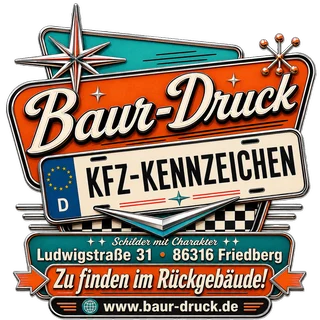 Baur-Druck KFZ-Kennzeichen