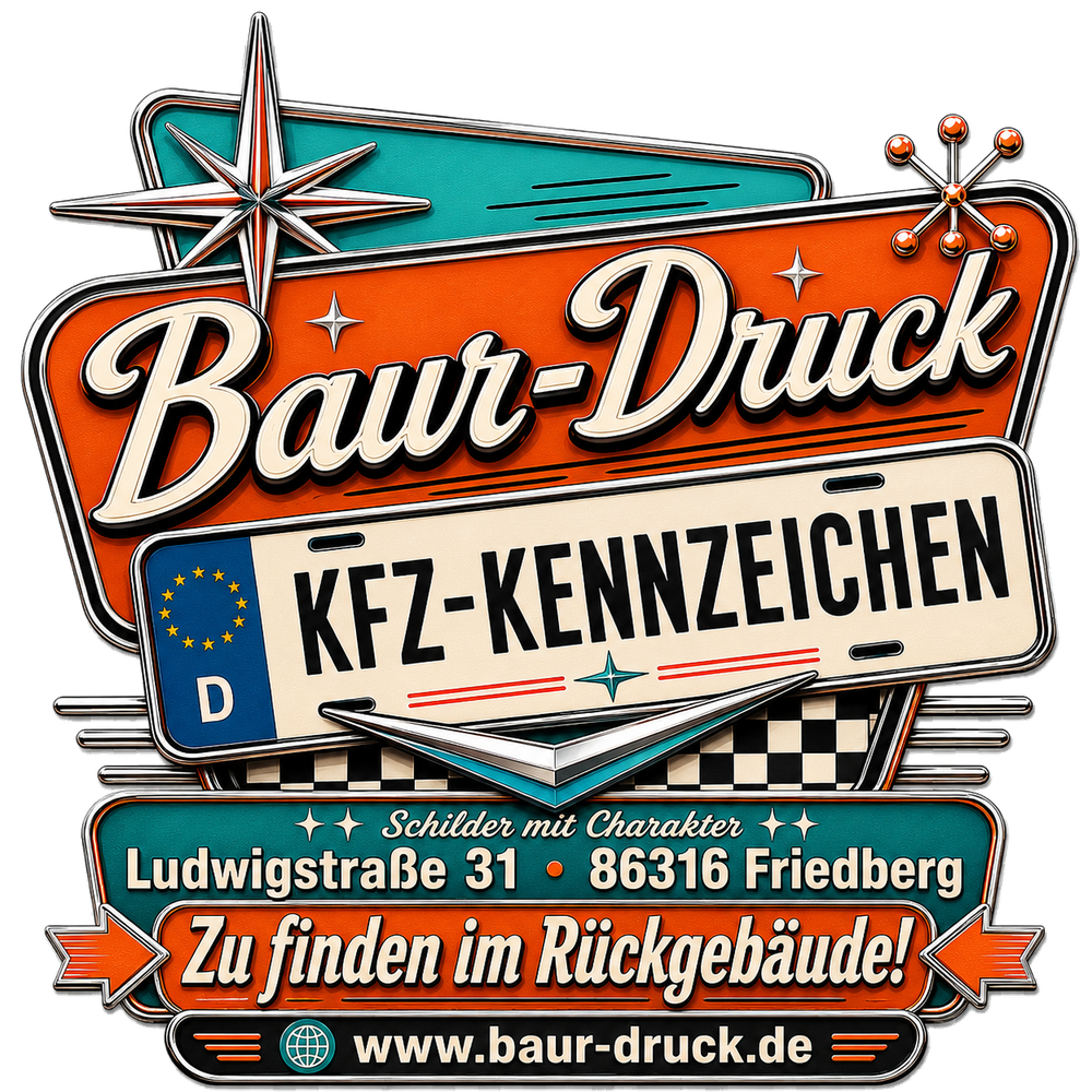 Baur-Druck KFZ-Kennzeichen